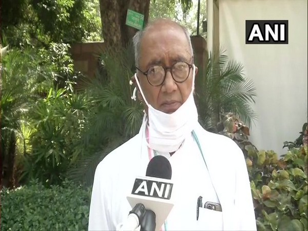 Congress leader Digvijaya Singh speaking to ANI on Friday. Photo/ANI