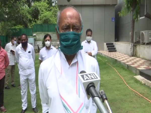 Congress leader Digvijaya Singh speaking to media in Bhopal on Thursday. 