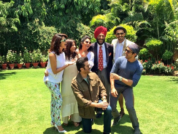 Priyanka Chopra, Shefali Shah, Milkha Singh, Farhan Akhtar and Anil Kapoor (Image courtesy: Twitter)