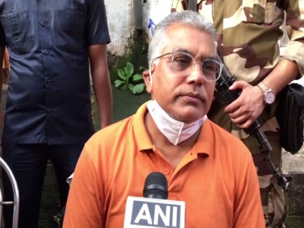 West Bengal BJP president Dilip Ghosh speaking to ANI. 