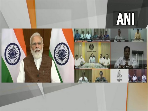 Prime Minister Narendra Modi attending the event virtually (Photo/ANI)