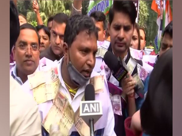 Indian Youth Congress president Srinivas (Photo/ANI)