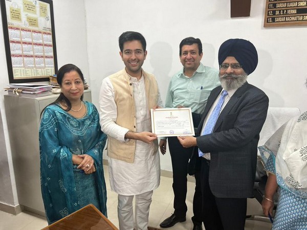 Raghav Chadha officially elected to Rajya Sabha as MP (Photo/ANI)