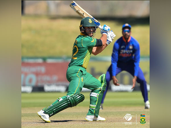 Janneman Malan in action against India in Paarl (Image: CSA Twitter)