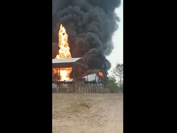 Fire at chemical factory in MIDC Shrirampur (Pic Credit - Fire Dept)