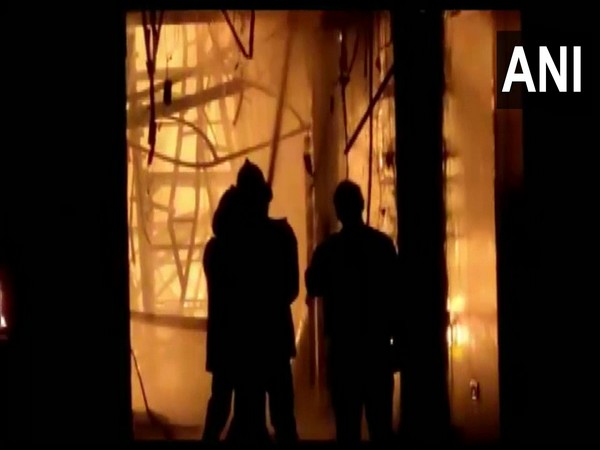 Fire at furniture godown at Sumaras Chamunda Complex (Photo/ANI)