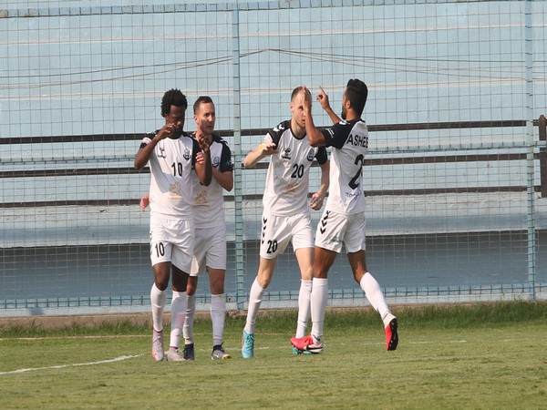 Mohammedan Sporting Club players celebrating after winning the match (Image: AIFF/I-League)