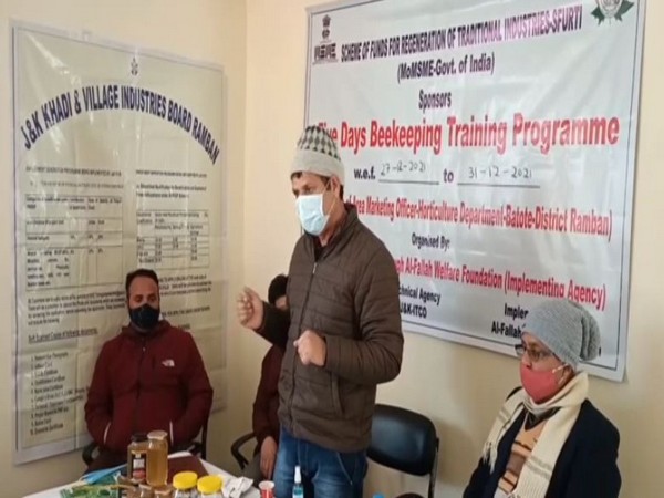Training programme on Bee Keeping organized in Ramban (Photo/ANI) 