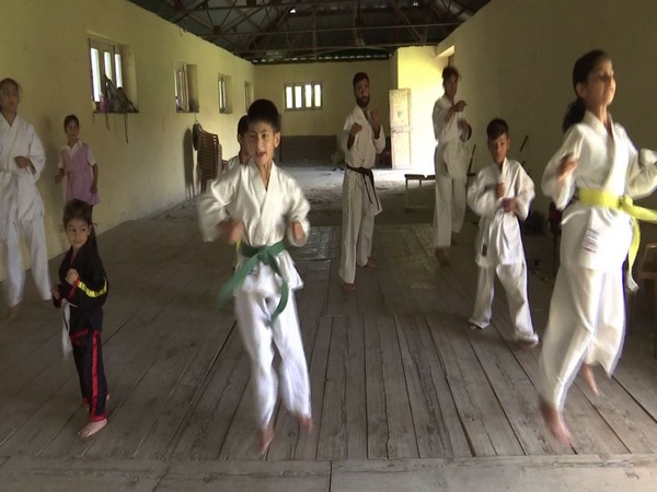  Children learning Karate at the Academy in Baramulla (Photo/ANI) 