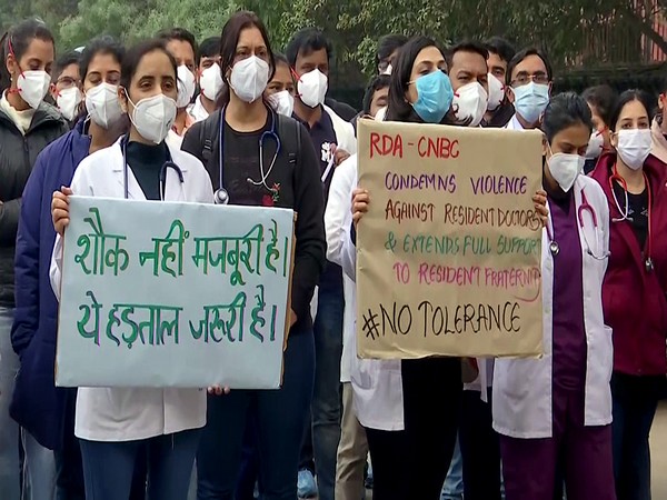 Doctors' protest in December 2021. (ANI/file photo)
