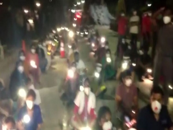 Visuals from outside Gandhi Hospital. 