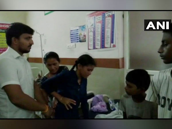 Children being attended to in the area hospital. Photo/ANI