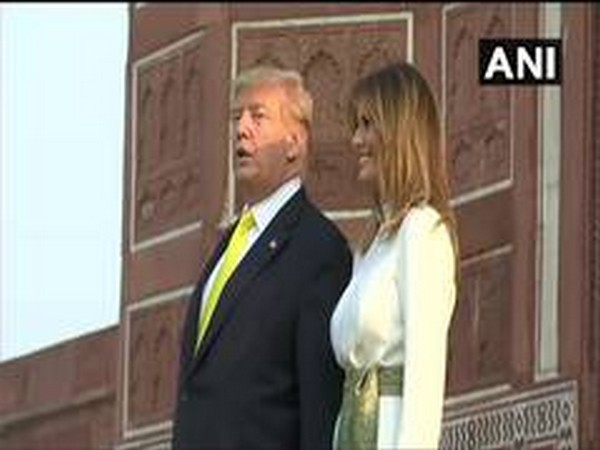 US President Donald Trump with First Lady Melania Trump