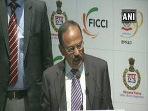 NSA Doval addressing young police officers in Gurugram on Thursday.