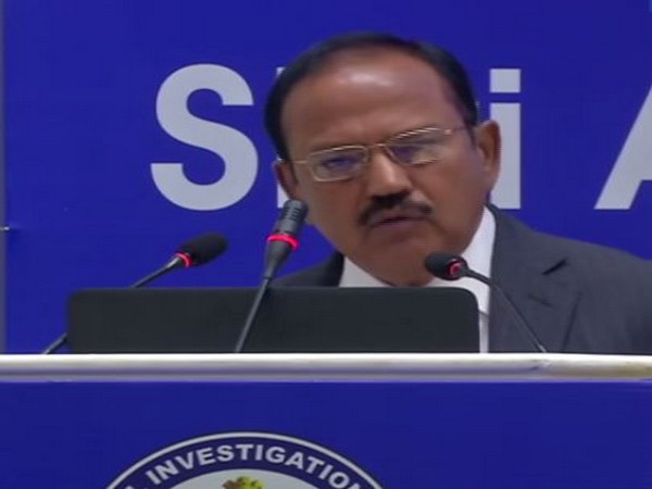 NSA Ajit Doval at NIA's national conference in New Delhi. Photo/ANI