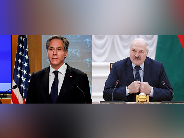 US State Secretary Antony Blinken and Belarusian President Alexander Lukashenko  