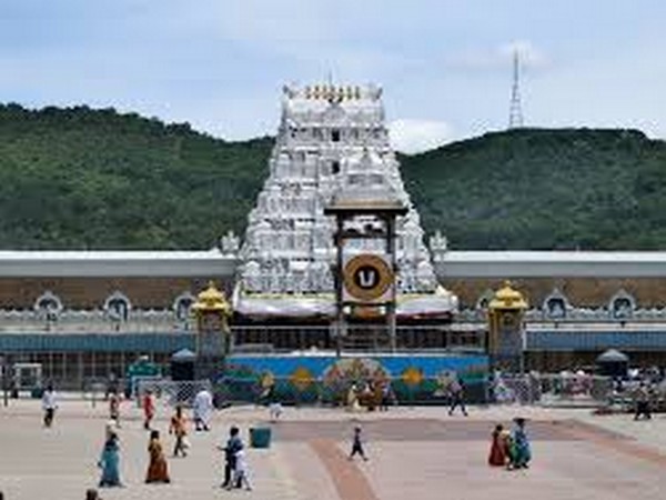 Tirumala Venkateswara Temple situated in Andhra Pradesh’s Tirumala town.. Photo/ANI