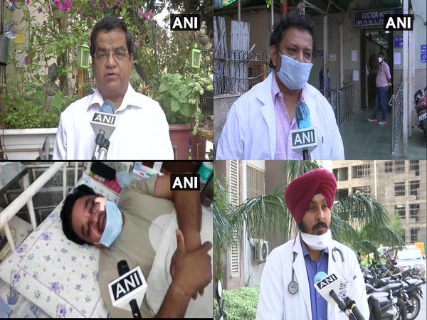 Dr DS Rana, Dr Sumedh Sandanshiv, Dr SC Aggarwal, and Dr Amardeep interacting with ANI on Wednesday. Photo/ANI