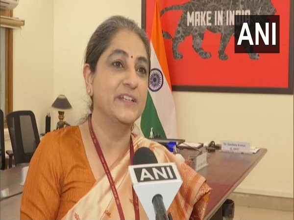 Vandana Kumar, Joint Secretary, DPIIT speaking to ANI in New Delhi on Thursday. (Photo/ANI)