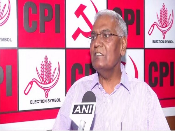 CPI General Secretary D Raja speaks to ANI in New Delhi on Thursday [Photo/ANI]