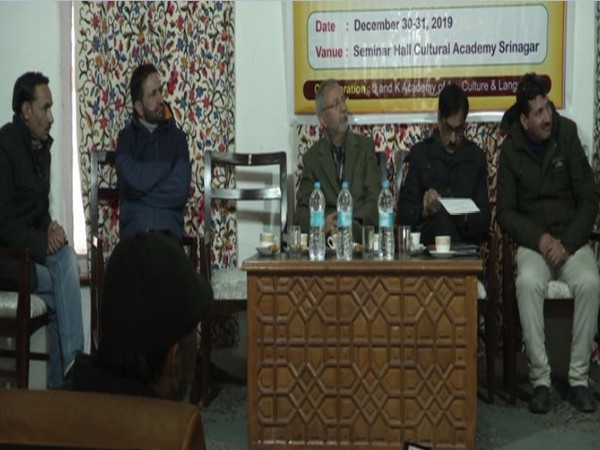 Seminar was conducted at Jammu and Kashmir Academy of Art, Culture and Languages in Srinagar. (Photo/ANI)