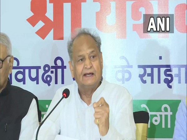 Rajasthan Chief Minister Ashok Gehlot. (ANI/photo)