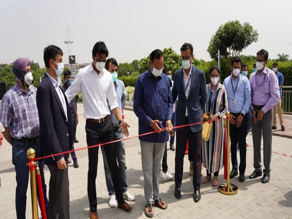 Delhi Health Minister Satyendar Jain inaugurating the drive through vaccination centre in Saket on Sunday.