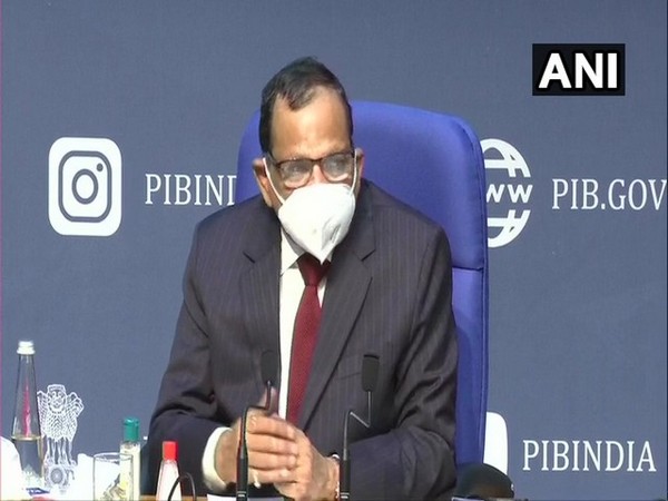 Dr VK Paul, NITI Aayog member during press conference in New Delhi on Tuesday. (Photo/ANI)