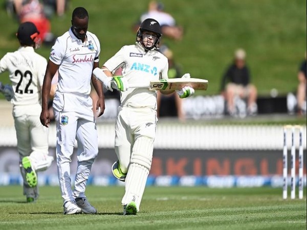 Kane Williamson and Tom Latham stitched a154-run partnership on day one (Image: BLACKCAPS' Twitter)
