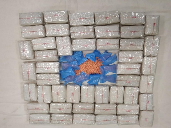 STF arrested two drug peddlers and seized 10.760 kg of 'YABA', Photo/ANI