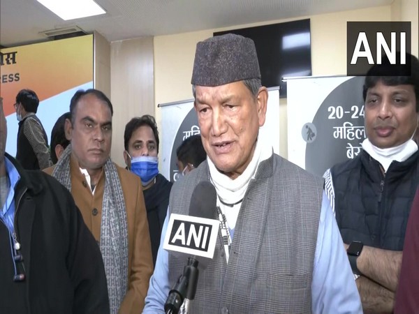 Congress leader Harish Rawat speaking to ANI on Monday. (Photo/ANI)