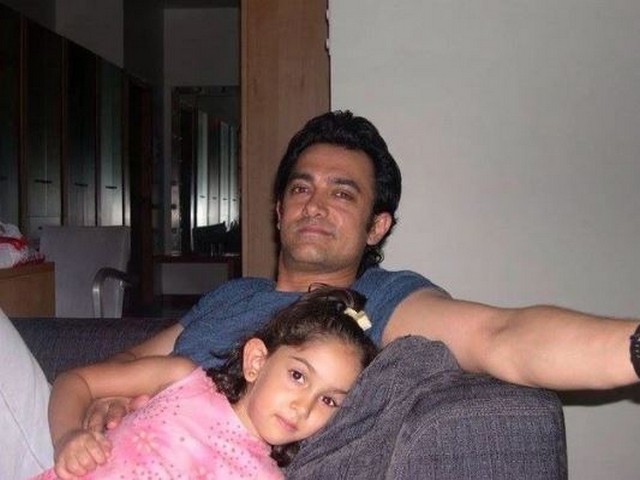 Ira Khan with Aamir Khan (Image source: Instagram)