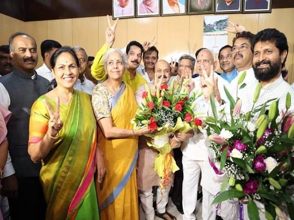 BJP celebrates after RS polls results (Photo/Twitter)