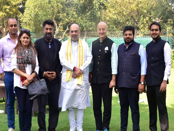 Union Home Minister Amit Shah meets The Kashmir Files team (Photo/Twitter)