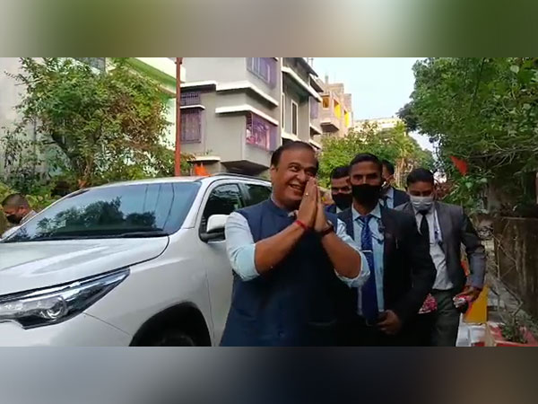 Assam CM Himanta Biswa Sarma reaches RSS headquarters Silchar to meet Mohan Bhagwat (Photo/ANI)