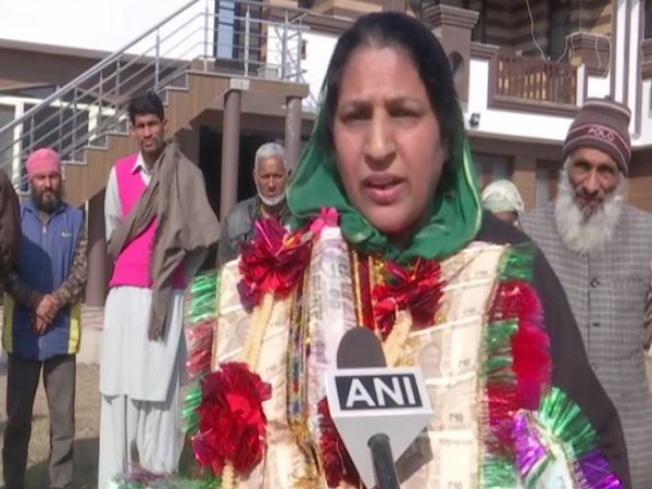 Rubina Choudhary, a woman sarpanch candidate hailing from Dherrian Panchayat of Doongi block won over 90 per cent votes.