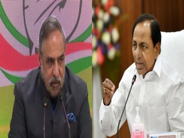 Congress MP Anand Sharma, Telangana Chief Minister K Chandrashekar Rao