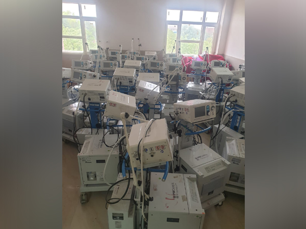 The pic of the ventilators shared by AAP MLA from Kotkapura.