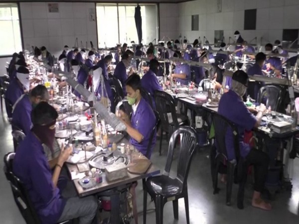 Visuals of diamonds being polished in Surat (Photo/ANI)