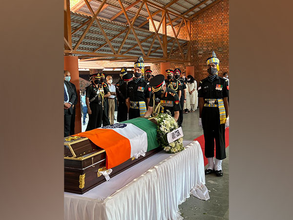 Former Indian Army chief General Sunith Francis Rodrigues has been laid to rest with full military honours (Photo/Twitter)