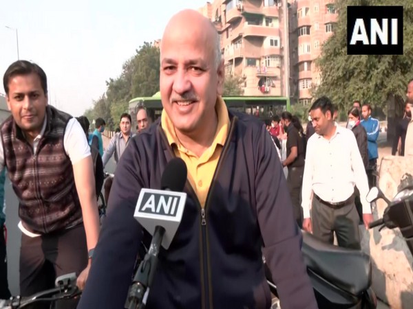 Delhi Deputy Chief Minister Manish Sisodia speaking to ANI on Sunday. [Photo/ANI]