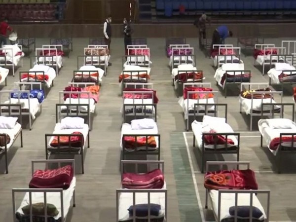 Indoor stadium in Srinagar turned into COVID care centre (Photo/ANI)