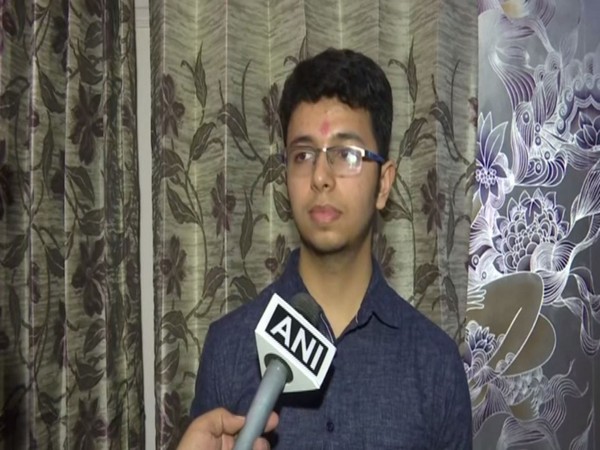 NEET first rank holder, Tanmay Gupta, speaking to ANI. (Photo/ANI)