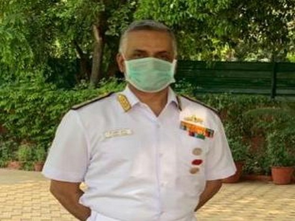 Indian Navy Vice Chief Vice Admiral G Ashok Kumar speaking to ANI on Saturday. Photo/ANI