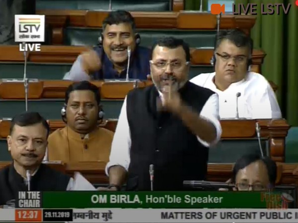 BJP MP Nishikant Dubey in Lok Sabha on Friday
