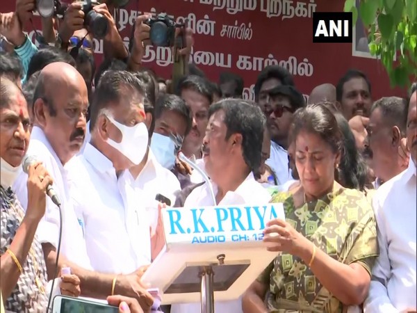 AIADMK stages protests over property tax hike (Photo/ANI)