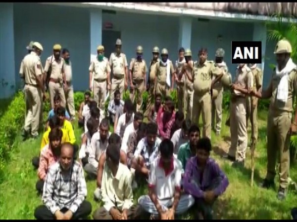 Visual of arrested people. 