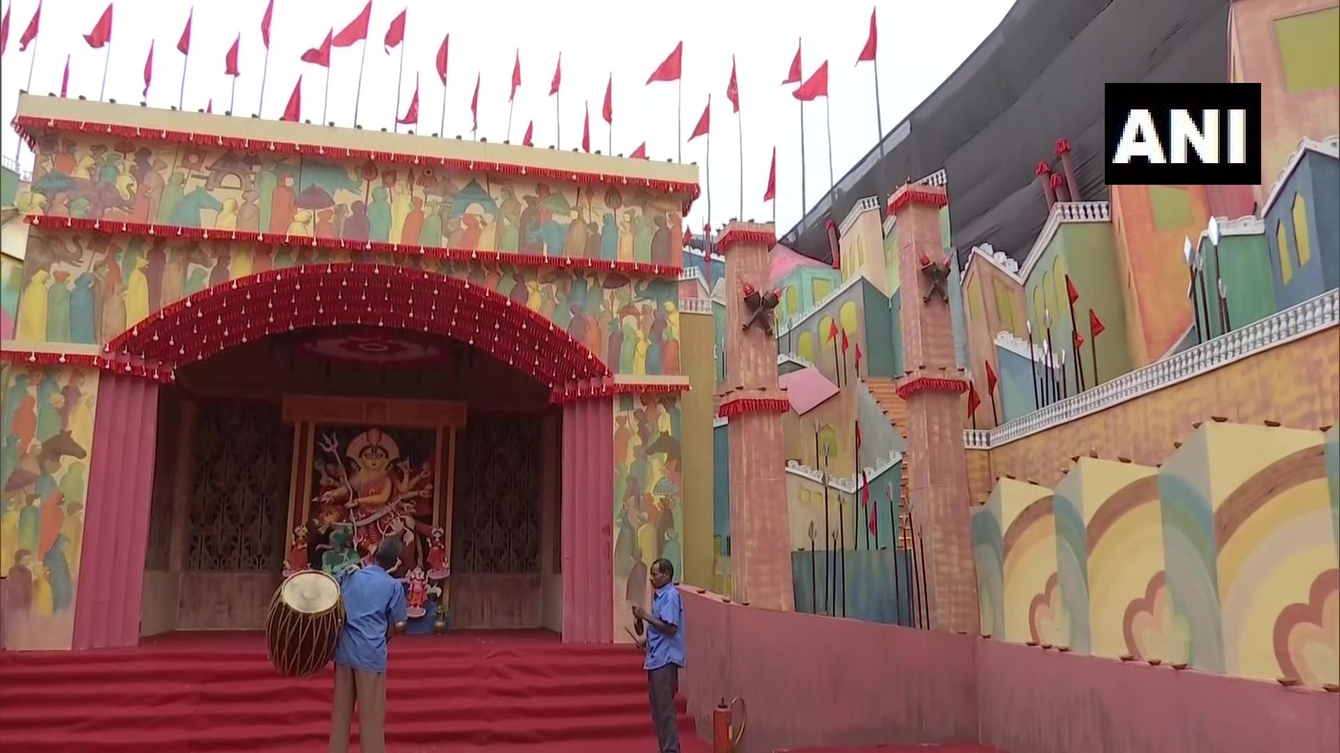 Visual of Durga Puja Pandal Barisha Sarbojanin Durgotsab Committee (Photo/ANI) 