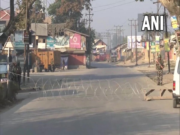 Visual from Pampore area in Jammu and Kashmir where the incident took place (Photo/ANI)