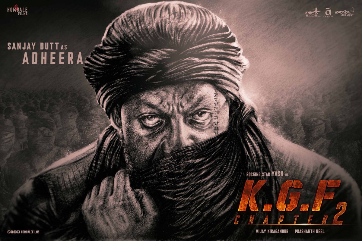 Sanjay Dutt's first look from 'KGF: Chapter 2', Image courtesy: Instagram